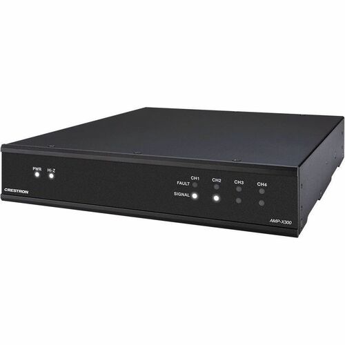 Crestron AMP-X300 Amplifier - 300 W RMS - 4 Channel - Black - 20 Hz to 20 kHz - 75 W