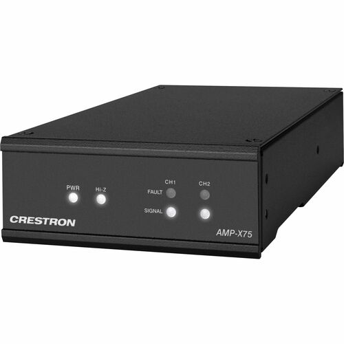Crestron AMP-X75 Amplifier - 75 W RMS - 2 Channel - Black - 20 Hz to 20 kHz - 18.63 W