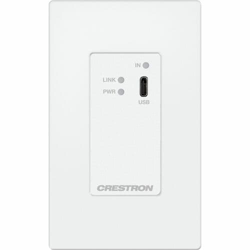 Crestron DM Lite HD-TX-4KZ-111-1G-W Video Extender Transmitter - Wired - 70.10 m Range - 1 x Network (RJ-45) - 1 x USB - 1