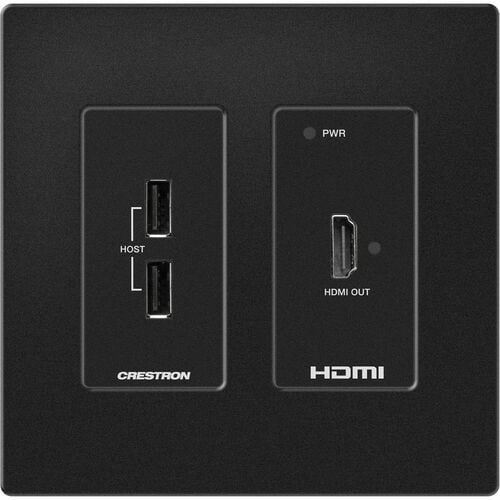 Crestron DM Lite HD-RXU-4KZ-101-2G-B Audio Extender Receiver - Wired - 70.10 m Range - 1 x Network (RJ-45) - 2 x USB - 1 x
