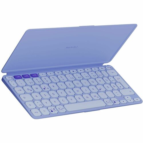 Logitech Keys-To-Go 2 Keyboard - Wireless Connectivity - German - QWERTZ Layout - Lilac - Scissors Keyswitch - Bluetooth -