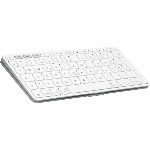 Logitech Keys-To-Go 2 Keyboard - Wireless Connectivity - German - QWERTZ Layout - Pale Gray - Scissors Keyswitch - Bluetoo