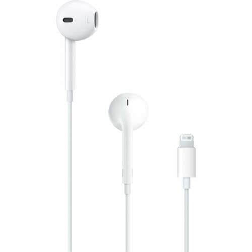 Apple EarPods Wired Earbud Stereo Earset - White - Binaural - Outer-ear - Lightning Connector