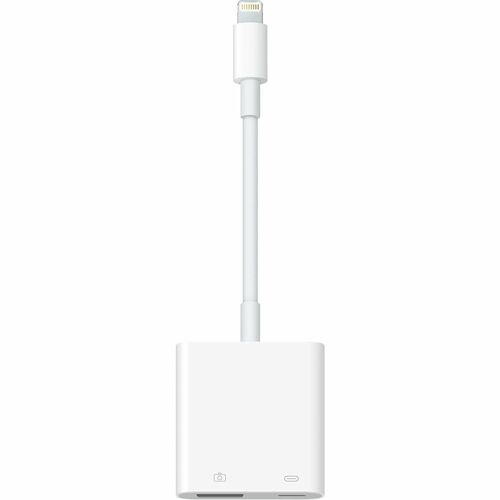 Apple Data Transfer Adapter - 1 x Lightning - Male - 1 x USB 3.0 Type A - Female, 1 x Lightning - Female