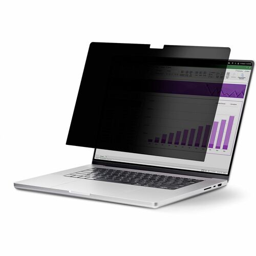 StarTech.com Plastic Anti-glare Privacy Screen Filter - Black - 1 - For 35.8 cm (14.1") Widescreen LCD Notebook - 16:10 - 