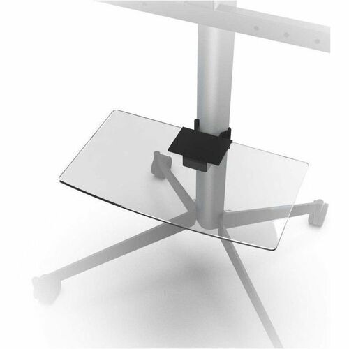 Étagère Erard Pro - Largeur 43,80 cm (17,24") x Profondeur 24 cm (9,45")Épaisseur 0,60 cm (0,24") - Ver, Acier - Noir - Ha