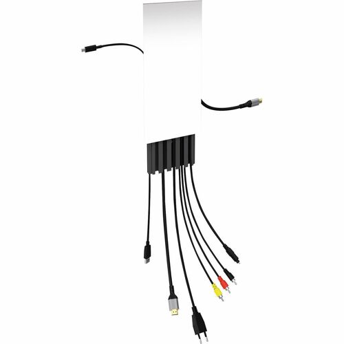 Ordonnateur de câble Erard Pro FLAK - Blanc - Couvre-câble - Plastique, Chlorure de polyvinyle (PVC).