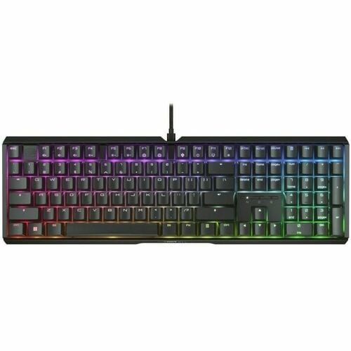 CHERRY XTRFY MX 3.1 Gaming Keyboard - Full-size - Cable Connectivity - USB Type A Interface - RGB LED - English (US) - Bla