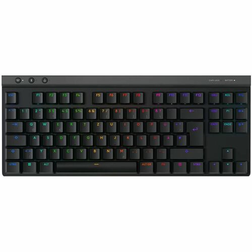 Logitech G G515 LIGHTSPEED TKL Gaming Keyboard - Wired/Wireless Connectivity - USB Type A Interface - RGB LED - German - Q