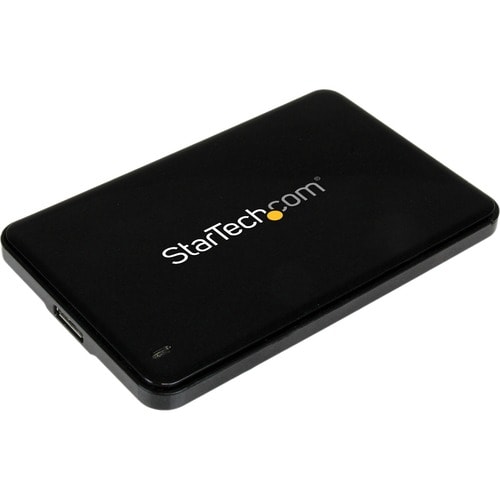 StarTech.com Drive Enclosure - USB 3.0 Host Interface - UASP Support External - Black - 1 x Total Bay - 1 x 2.5" Bay - Pla