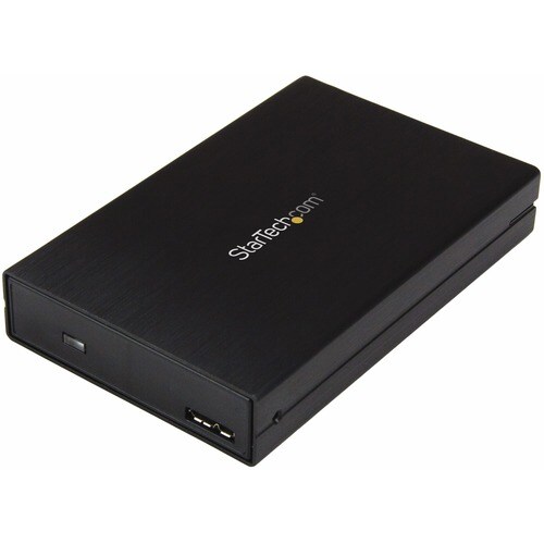 StarTech.com Drive Enclosure SATA/600 - USB 3.1 Micro-B Host Interface - UASP Support External - Black - 1 x HDD Supported