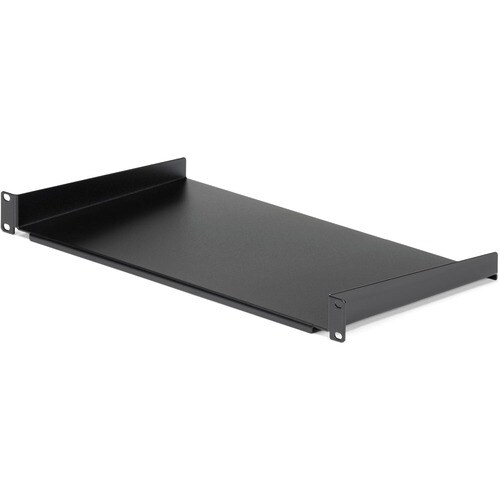 1U Rack Shelf - 10 in. Deep - 1U Server Rack Shelf - Add a sturdy 1U server rack shelf into almost any rack or cabinet