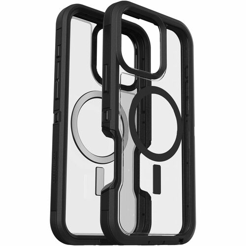 OtterBox Defender Series XT Rugged Case for Apple iPhone 16 Pro Max Smartphone - Dark Side (Clear/Black) - Retail - 1 - Dr