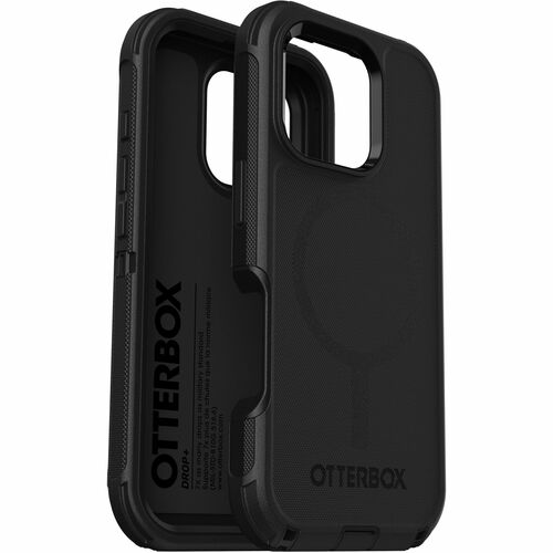 OtterBox Defender Case for Apple iPhone 16 Pro Smartphone - Textured - Black - Retail - 1 - Damage Resistant, Drop Resista