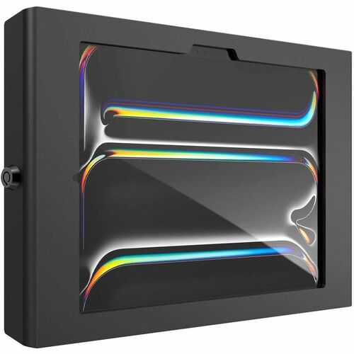 iPad Pro M4 & M5 11" , Apex Secured Enclosure Wall Mount - Black - iPad Security Wall Mount