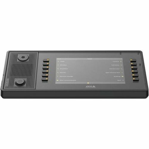 AXIS C6110 Network Paging Console - Wall Mountable, Desktop, Desk for Paging, Speaker, Door, Light - Plastic, Aluminum