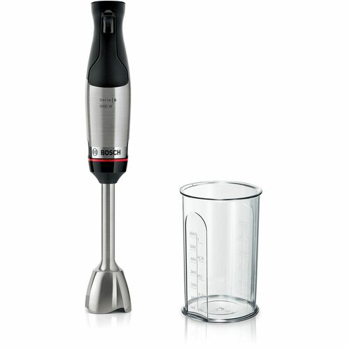 Frullatore a mano Bosch ErgoMaster - Con dorsi plastici, Acciaio inox - 1000 W - 1,40 m - Acciaio inox, Nero