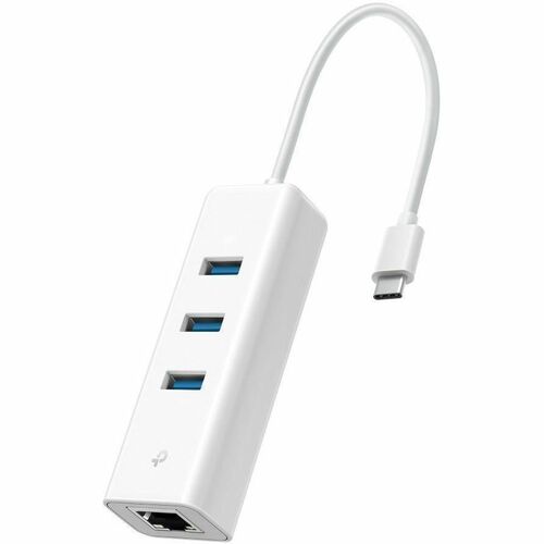TP-Link UE330C USB/Ethernet-Hub - USB 3.0 Typ C - 640 MB/s - Tastatur, Drucker, Festplatte, Maus, Flash-Laufwerk, Notebook