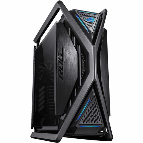 ROG Hyperion GR701 BTF Edition E-ATX computer case motherboard hidden connectors design support 420 mm dual radiator suppo