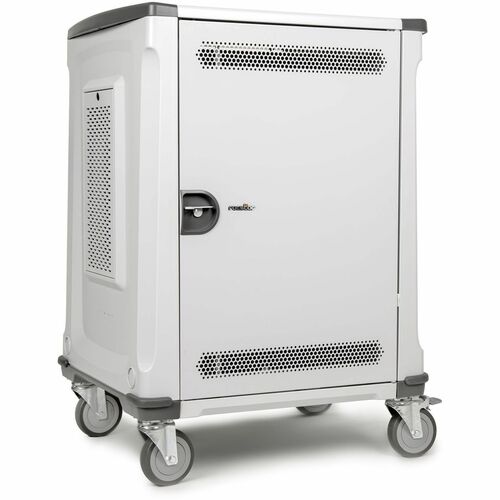Rocstor Volt C32 Charging Cart - 0 Shelf - 3 Drawer - 4 Casters - 5" Caster Size - Steel, Rubber - 21.74" Width x 32.29" D