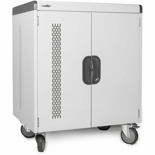 Rocstor Volt Charging Cart - 3 Shelf - Push Handle Handle - 4 Casters - Steel - 30" Width x 25.10" Depth x 40.70" Height -