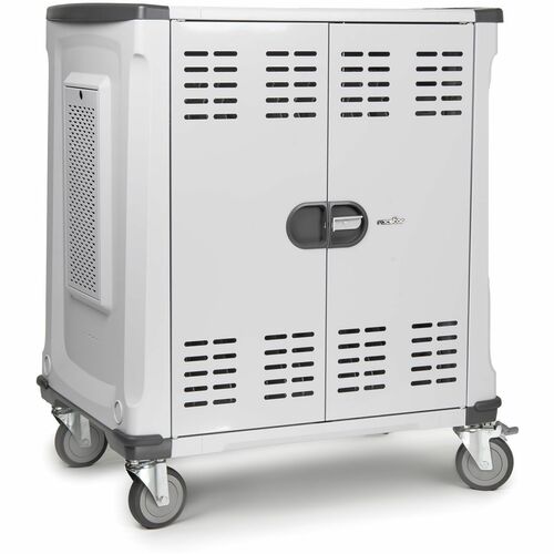 Rocstor Volt C42 PRE-WIRED - 42 Device Intelligent Power Charging Cart - 3 Drawer - 4 Casters - 5" Caster Size - Steel - 3