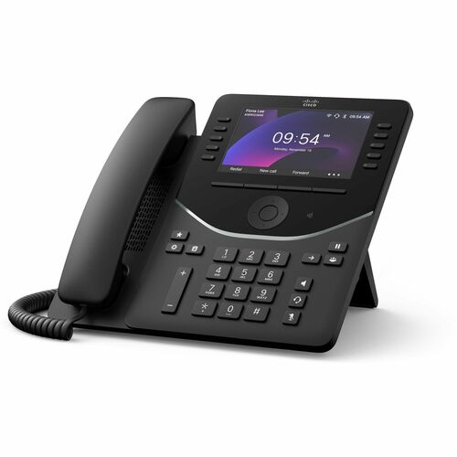 Telefono IP Cisco 9861 - A filo - A filo/senza filo - Bluetooth, Wi-Fi - Desktop, Parato montabile - Nero Carbonio - 10 x 