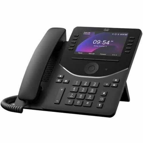 Cisco DP-9861 IP Phone - Corded - Corded/Cordless - Bluetooth, Wi-Fi - Desktop - Carbon Black - 10 x Total Line - VoIP - 1