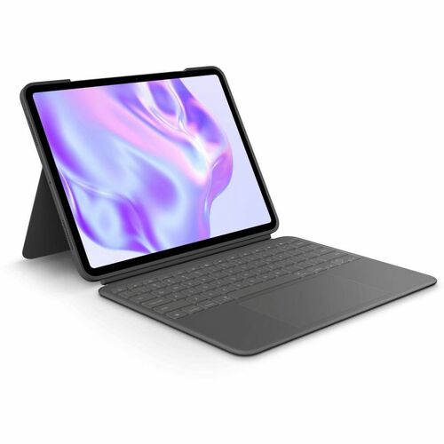 Logitech Combo Touch 键盘/机套 用于 33 cm (13") Apple 平板 - 中文 键盘 - 灰 - 防刮, 耐刮擦 - 铝, 布料 Body - 286 毫米 高度 x 227.5 毫米 宽度 x 13.5 毫米 深度