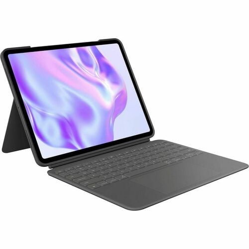 Logitech Combo Touch 键盘/机套 用于 27.9 cm (11") Apple 平板 - 中文 键盘 - 灰 - 防刮, 耐刮擦 - 铝, 布料 Body - 254.1 毫米 高度 x 189.4 毫米 宽度 x 13.5