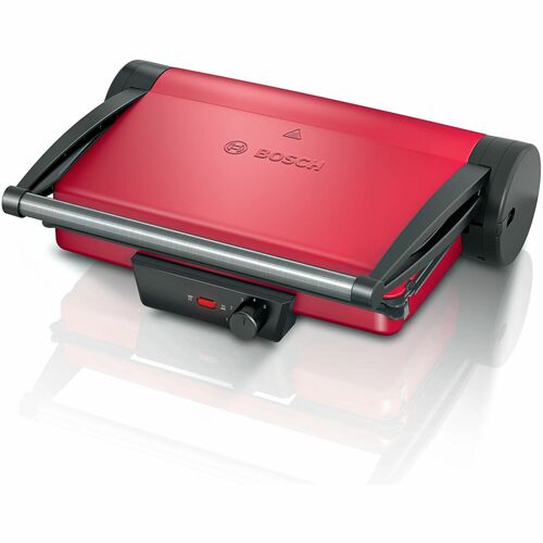 Bosch TCG4104 Bistecchiera Rosso, Rosso, Metallo, Rettangolare, Manopola, 328 x 238 mm, Alluminio