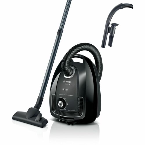Cestino aspirapolvere Bosch BGB38BA1 Bagged - Nero - 4 L Capacità polvere - 4 L Capacità serbatoio acqua - Tubo telescopic