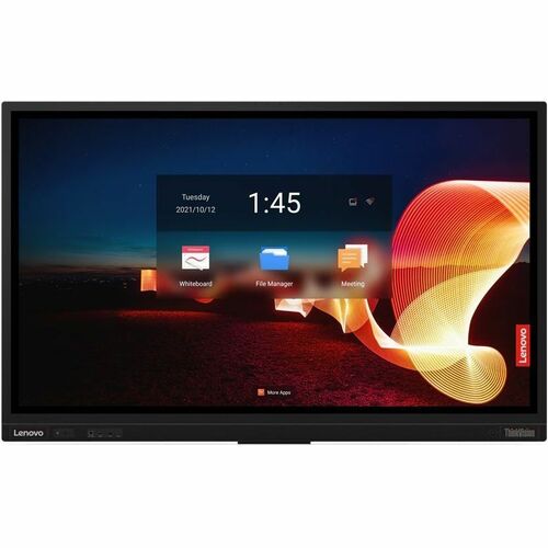 Lenovo ThinkVision T65 165.1 cm (65") 4K UHD LCD Collaboration Display - ARM Cortex A73 - 4 GB - Infrared (IrDA) - Touchsc