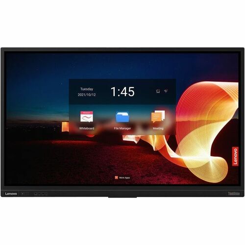 Lenovo ThinkVision T75 190.5 cm (75") 4K UHD LCD Collaboration Display - ARM Cortex A73 - 4 GB - Infrared (IrDA) - Touchsc