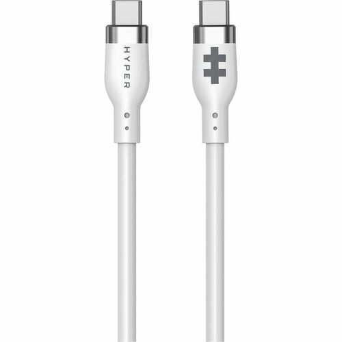 Hyper HyperJuice HJ4011WHGL 1.50 m USB-C Data Transfer Cable - Cable for USB Charger, USB Device, MacBook, iPhone - First 