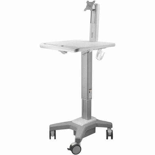 Amer Mounts Light Pedestal Medical Cart with Display Mount (Max Load 17.64lbs) - 17.64 lb (8 kg) Load Capacity - 4 Casters