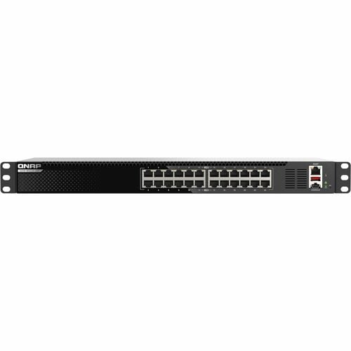 QNAP QSW-M3224-24T 24 Ports Manageable Ethernet Switch - 10 Gigabit Ethernet - 10GBase-T - 3 Layer Supported - 116.90 W Po