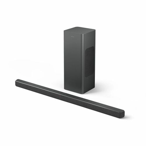 Sound Bar Speaker Philips TAB6309 2.1 Bluetooth - 160 W RMS - Grigio scuro - Parato montabile - 180 Hz a 20 kHz - Dolby At