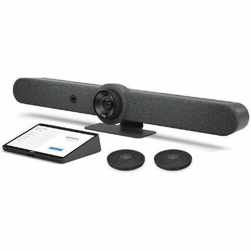 Logitech Rally Bar (TAA-Compliant Version) & Logitech Tap with Cat5e & Rally Mic Pod - TAA - For Video Conferencing - 3840