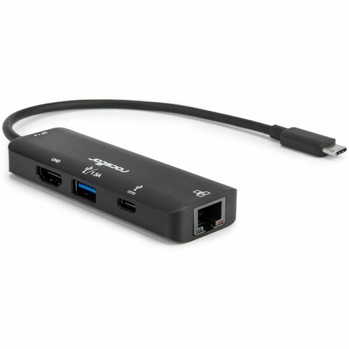 Rocstor Premium USB Type-C 4-in-1 4K Multiport Adapter - for Smartphone, Monitor, Notebook, Tablet, Desktop PC - Charging 