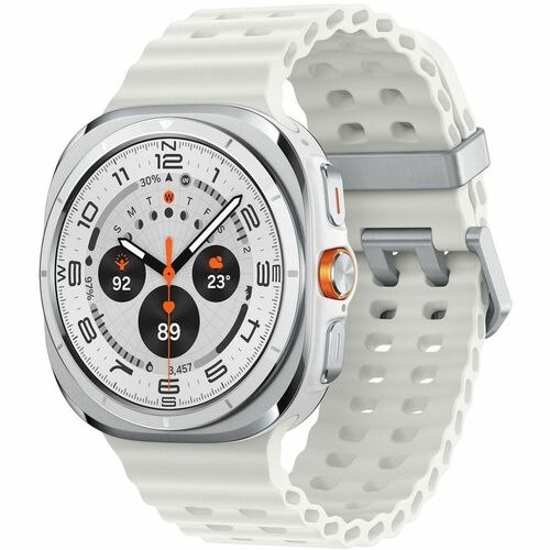 Samsung Galaxy Watch Ultra Smartwatch - Weiß Body Color - Titan Body Material - Wireless LAN - 4G - LTE, UMTS - Herzfreque
