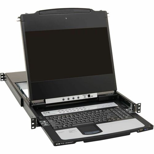 Tripp Lite series B030-DP16-17D LCD Rack Console KVM Switch - Metal - Black - TAA Compliant - 16 Computer(s) - 43.2 cm (17