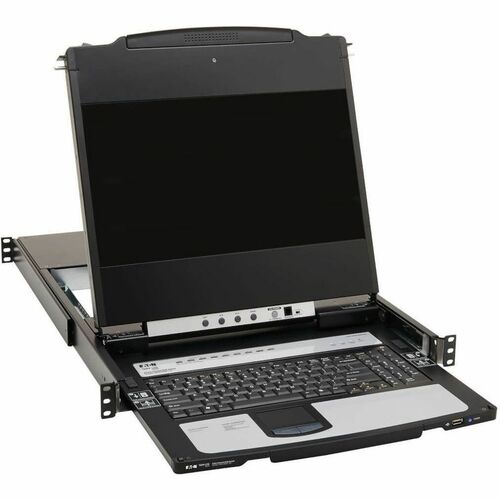 Tripp Lite series B030-DP08-17D LCD Rack Console KVM Switch - Metal - Black - TAA Compliant - 8 Computer(s) - 43.2 cm (17"