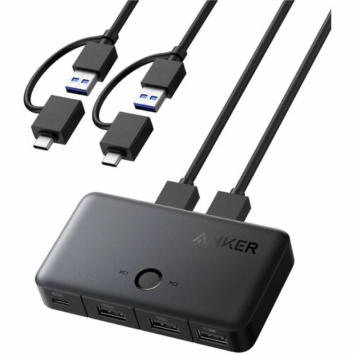 ANKER USB 3.0 Switch (5Gbps, For Desktop and Laptop) - 8 x USB - USB 2.0 - Desktop