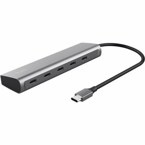 Trust Halyx USB Hub - USB 3.2 Gen 1 (3.1 Gen 1) Type-C - Silver - 5 Total USB Port(s) - PC, Mac, ChromeOS, iOS