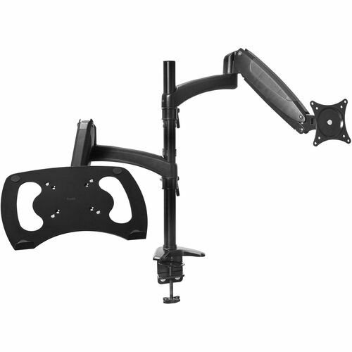 Trust Mara Clamp Mount for Notebook, Monitor - Black - Landscape/Portrait - Height Adjustable - 2 Display(s) Supported - 4