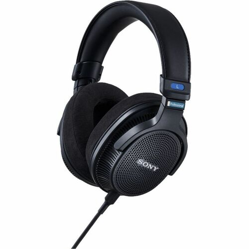 Sony MDR-MV1 Wired Over-the-head Binaural Stereo Headphone - Black - Ear-cup - 24 Ohm - 5 Hz to 80 kHz - 2.50 m Cable - Mi