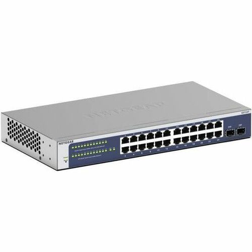 Netgear GS724T 24 Ports Manageable Ethernet Switch - Gigabit Ethernet - 10/100/1000Base-T, 1000Base-X - 3 Layer Supported 