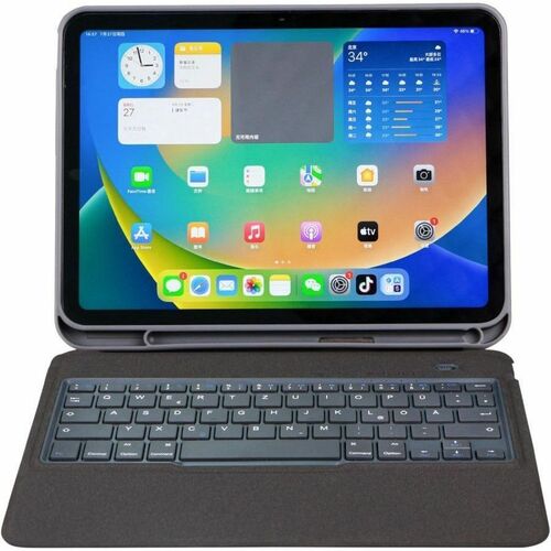 DEQSTER Slim Keyboard/Cover Case for 25.9 cm (10.2") Apple iPad (7th Generation), iPad (8th Generation), iPad (9th Generat