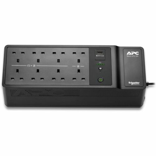 APC by Schneider Electric Back-UPS UPS em espera - 500 VA/300 W - 2.65 Minuto Stand-by - 230 V AC Input - 220 V AC, 230 V 